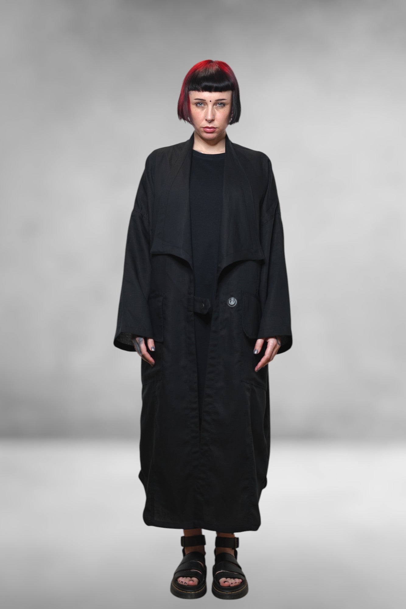RETRO-FUTURE Kimono gabardina unisex de lino