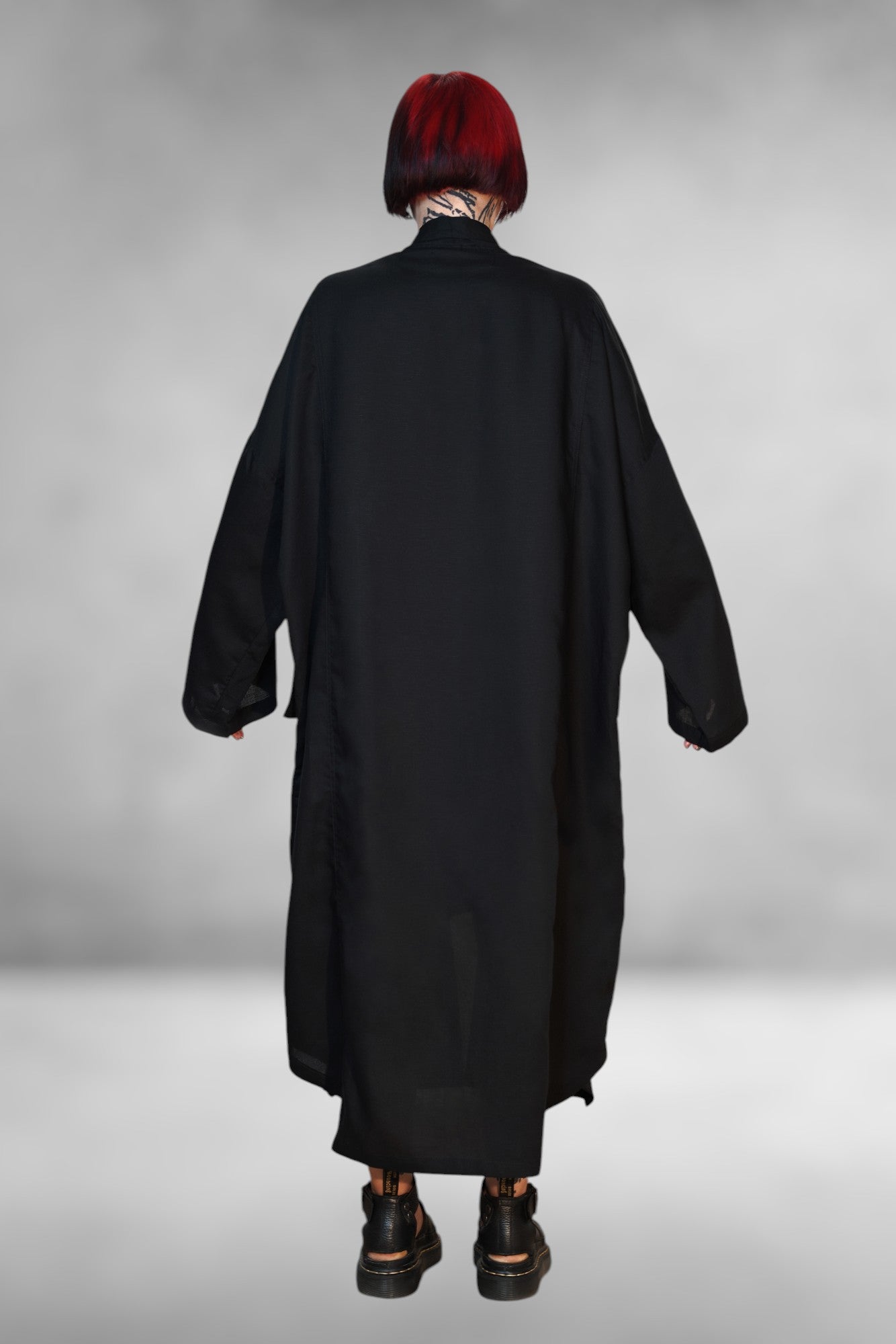 RETRO-FUTURE Kimono gabardina unisex de lino