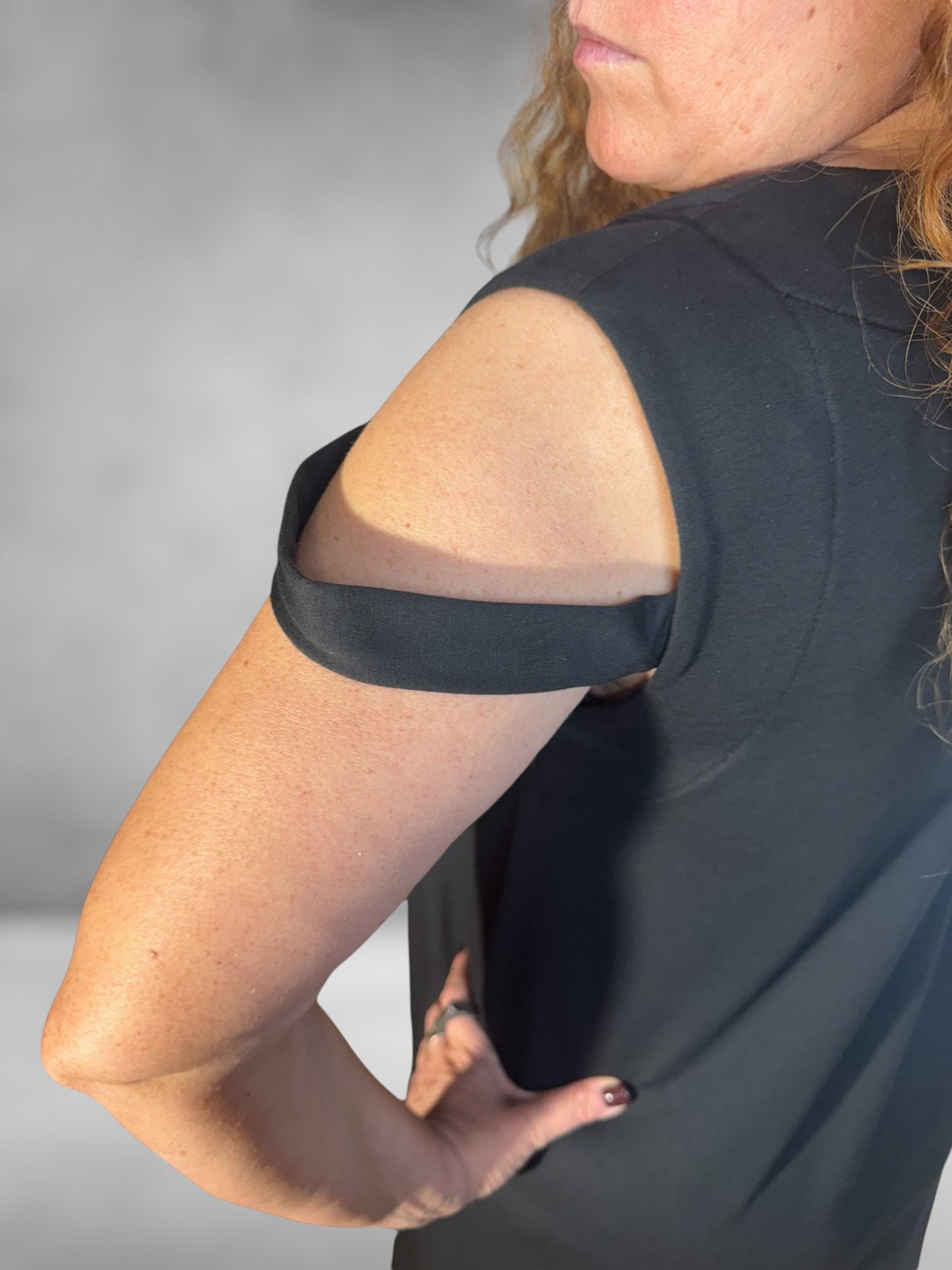 MERIDIAN Long cotton blend dress