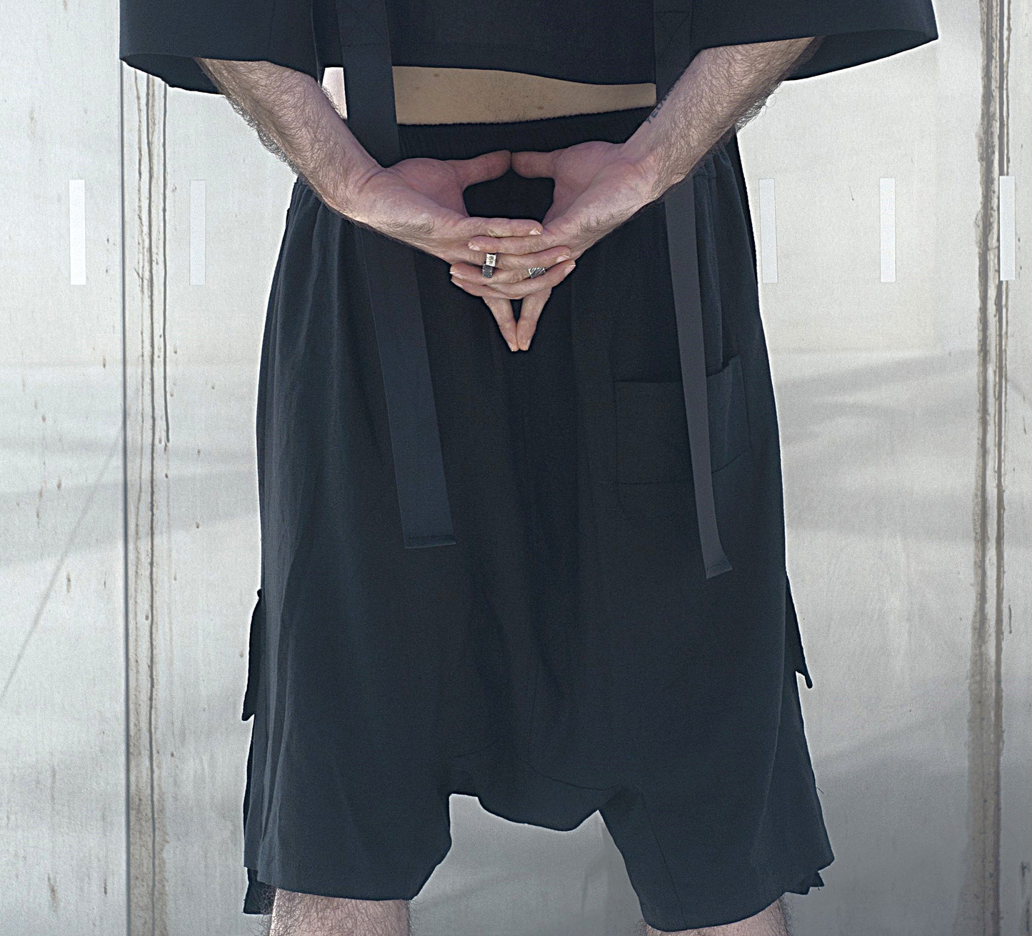 GLITCH Pantalón corto unisex de lino ¡ULTIMAS UNIDADES!