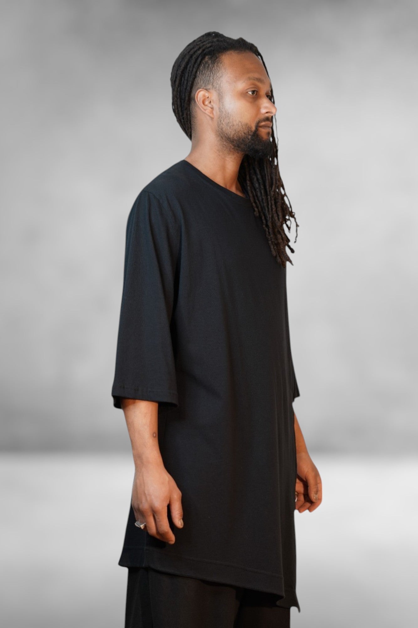 SOLSTICE Camiseta asimétrica de algodón orgánico ¡SOLO 1 EN STOCK!