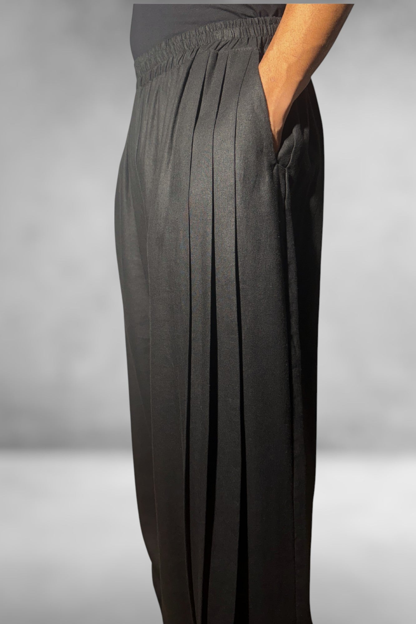 WAVES Pantalón con pliegues unisex de lino ¡SOLO 1 EN STOCK!