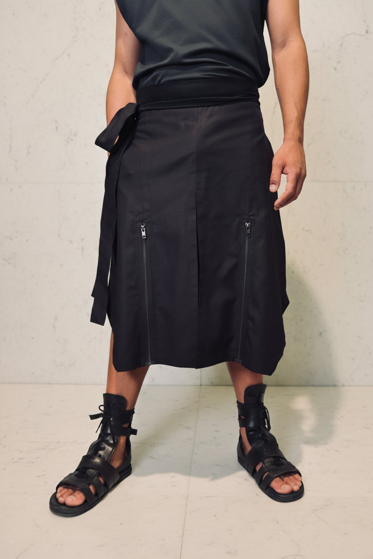 WRAP SKIRT - TAI 体 // LINEN ZIP