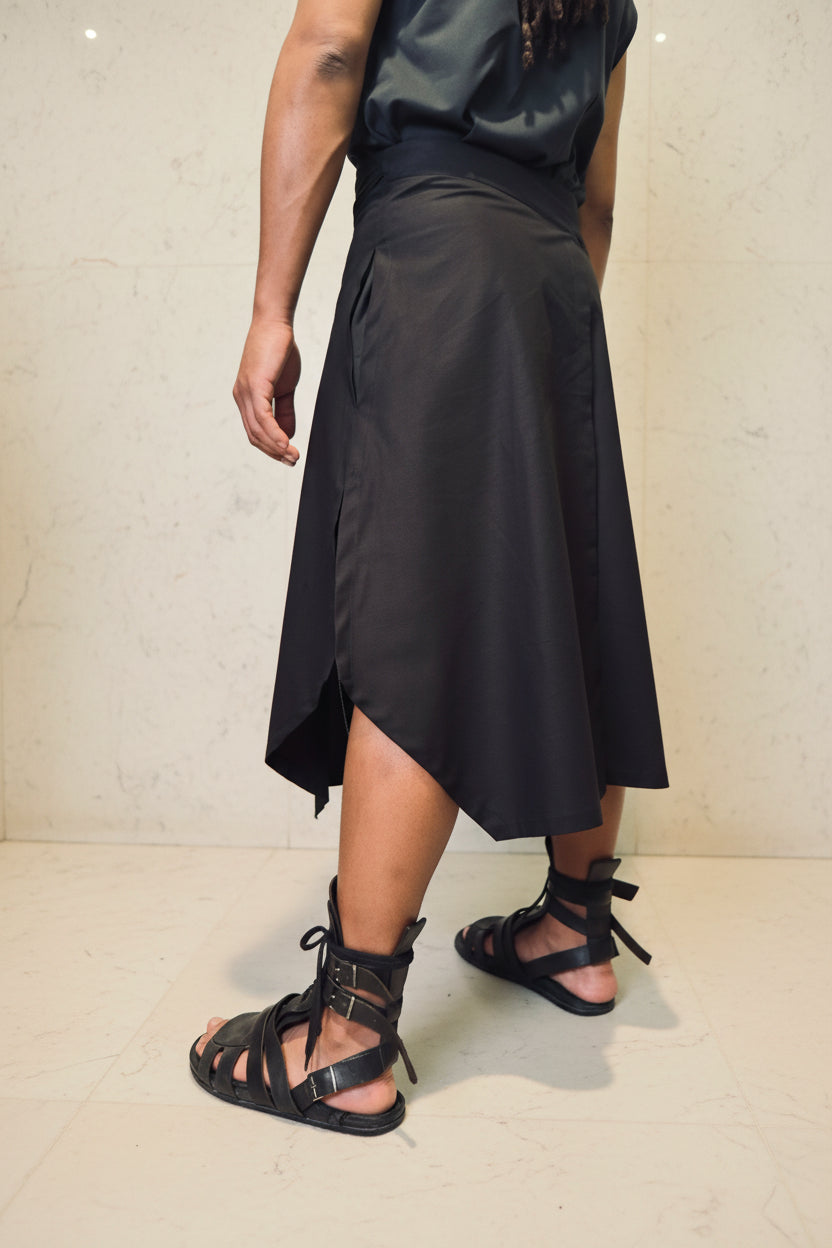 WRAP SKIRT - TAI 体 // LINEN ZIP
