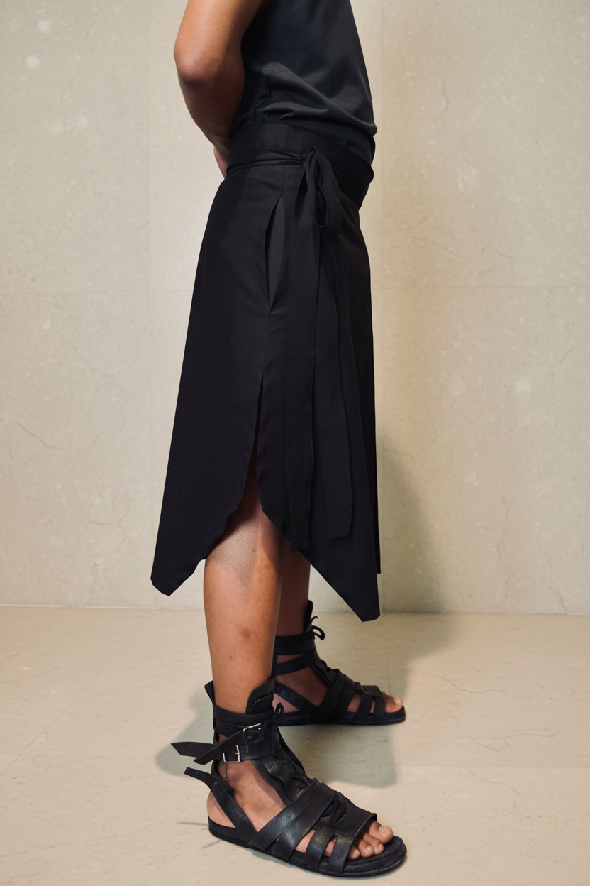 WRAP SKIRT - TAI 体 // LINEN ZIP