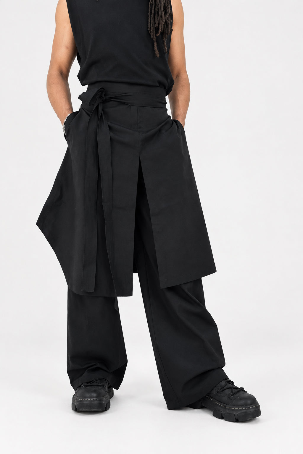 WRAP MIDI SKIRT - TAI 体