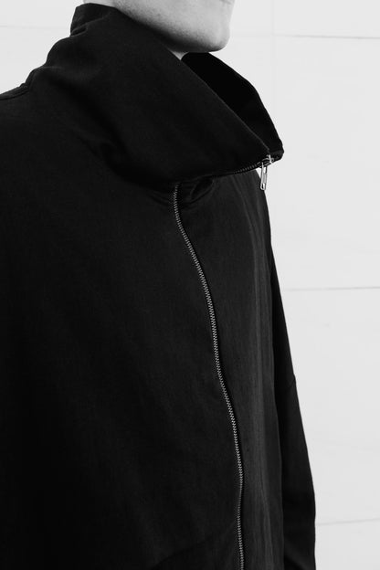 WAVES                                         Chaqueta con pliegues unisex de lino