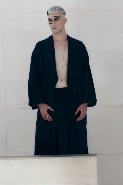 RETRO-FUTURE                             Kimono gabardina unisex de lino