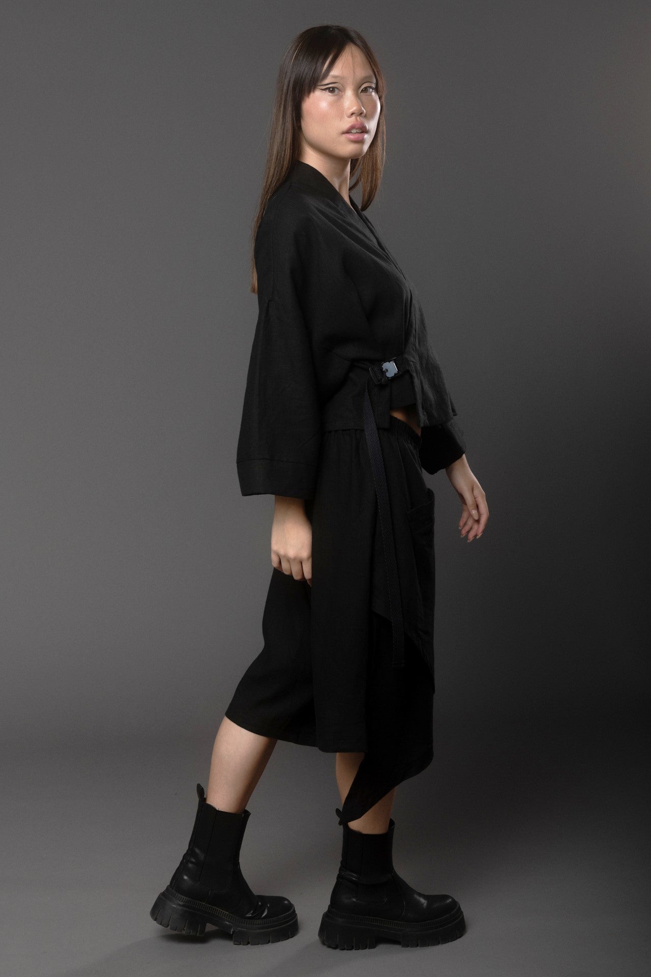 PANTALON FALDA ETERNAL DE LINO