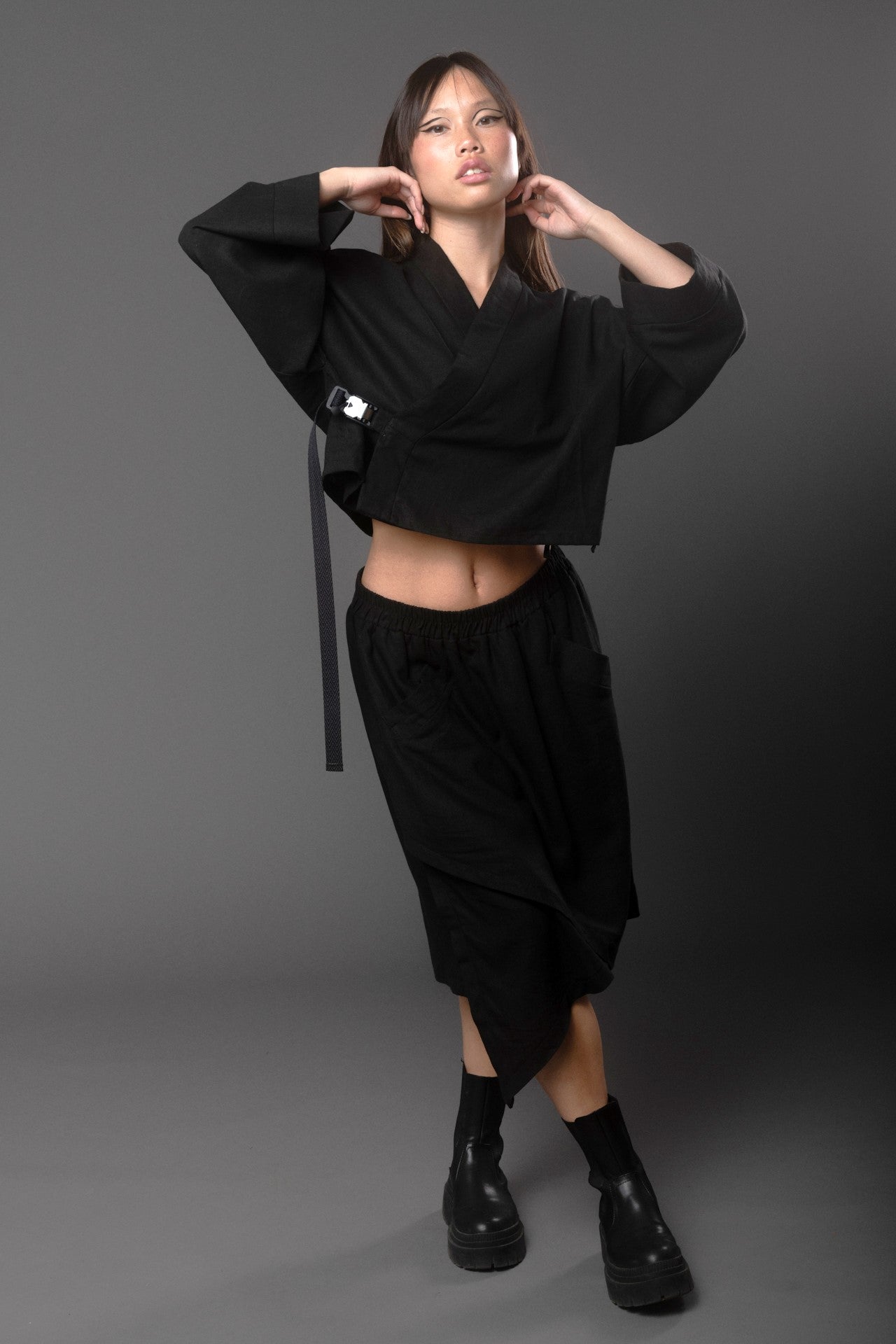 PANTALON FALDA ETERNAL DE LINO