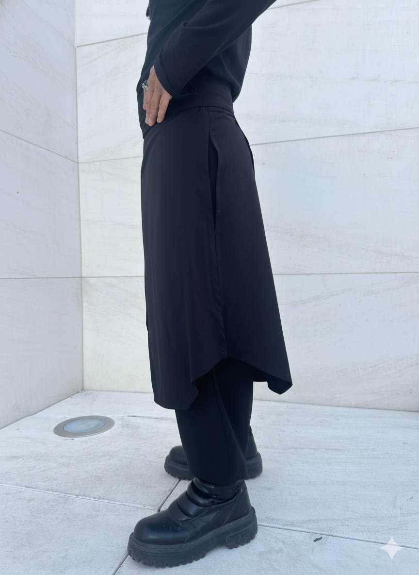 MIDI WRAP SKIRT 
