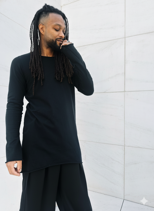 ASYMMETRIC LONG SLEEVE T-SHIRT  