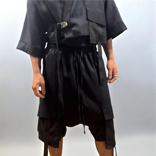 GLITCH                                         Pantalón corto unisex de lino  ¡ULTIMAS UNIDADES!